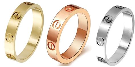 silver cartier love ring dupe|cartier love collection dupes.